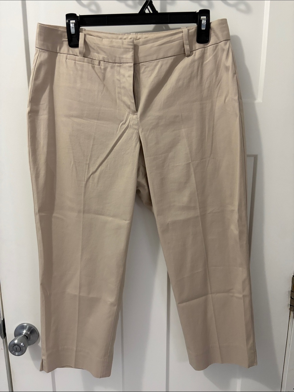 Talbots Cropped Dress Pants in Light Beige